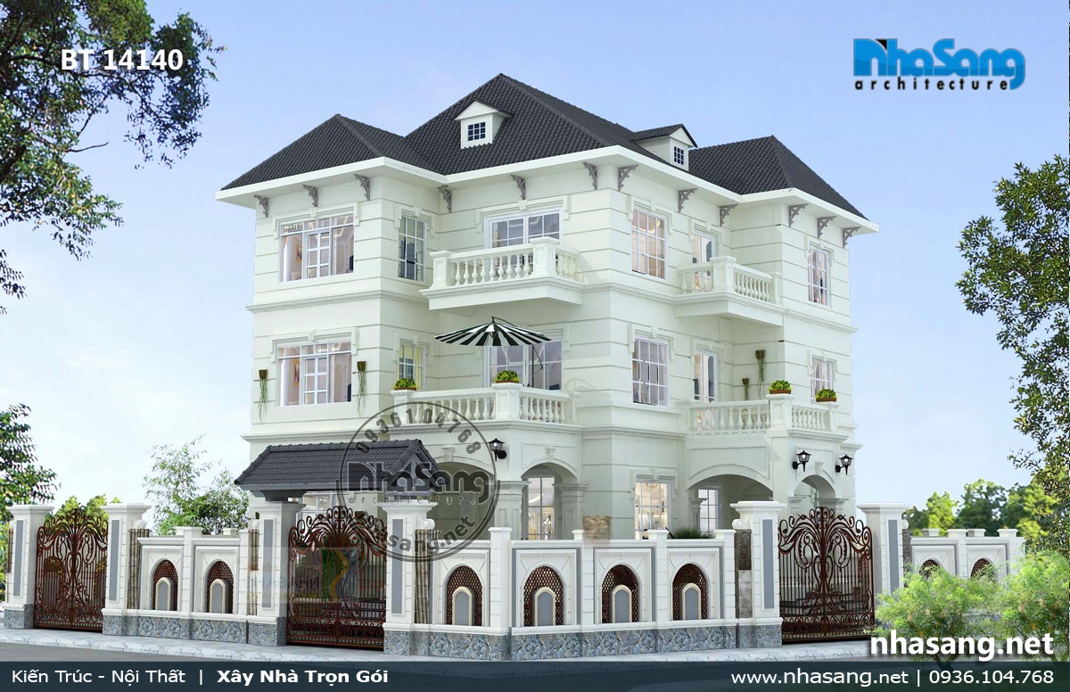 Mẫu 28: 3 tầng vuông 14x14